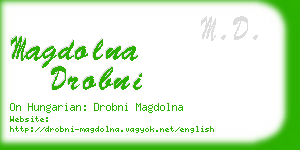 magdolna drobni business card